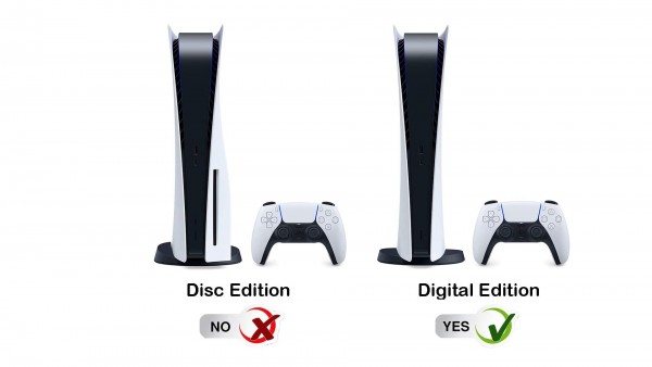 Carbon Skins passend für PS5 Digital Version in schwarz mit 3D Effekt