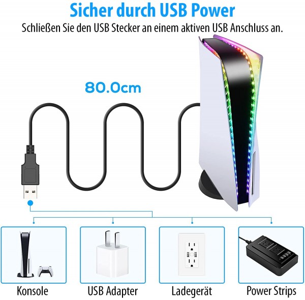 RGB-LED-Strip für Playstation 5 Konsole