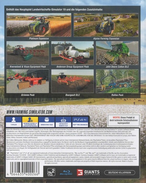 LandwirtschaftsSimulator 19 - PlayStation 4