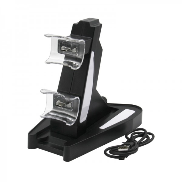 Twin Ladestation passend für PS5 Wireless Controller mit visueller LED Ladestandsanzeige