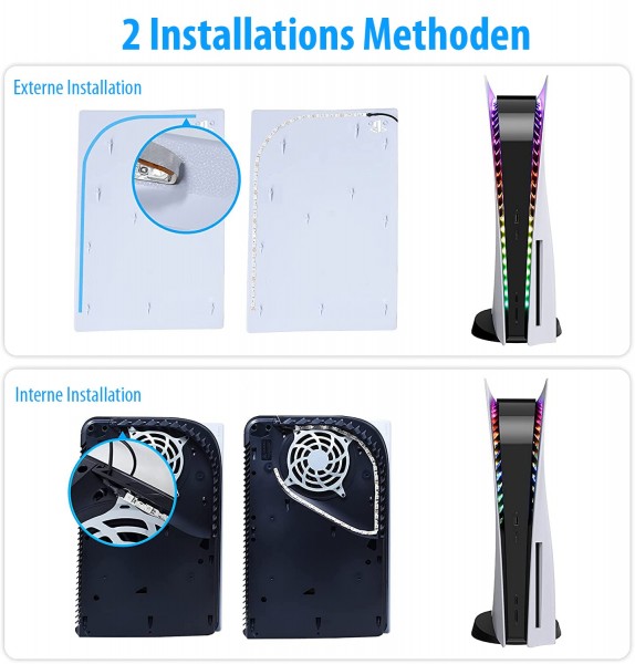 RGB-LED-Strip für Playstation 5 Konsole